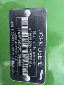 2024 John Deere HD45F Image