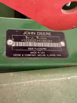 2017 John Deere 630F Image