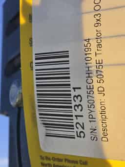 2017 John Deere 5075E Image