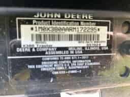 2024 John Deere X380 Image