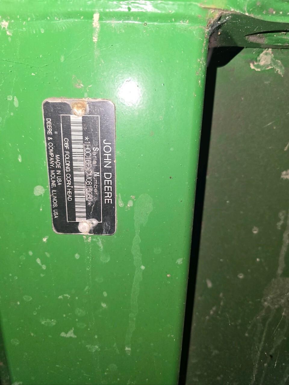 2021 John Deere C16F Image