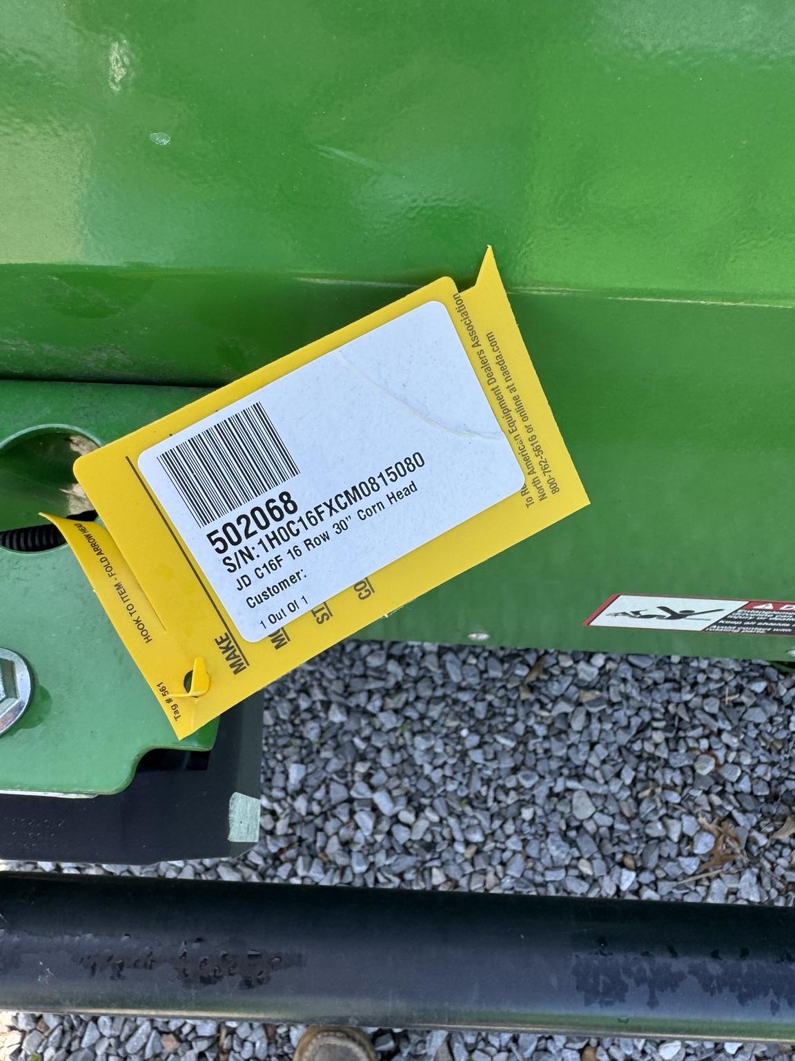 2021 John Deere C16F Image