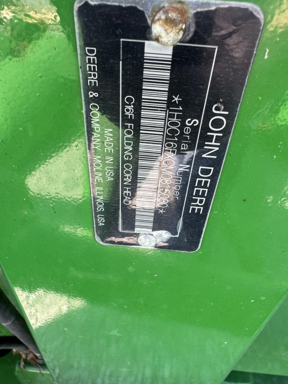 2021 John Deere C16F Image