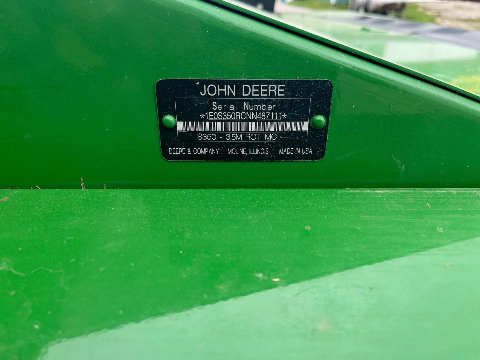2022 John Deere S350 Image