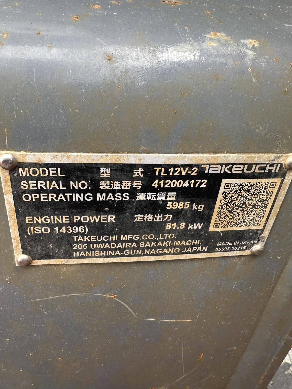 2022 Takeuchi TL12V2 Image