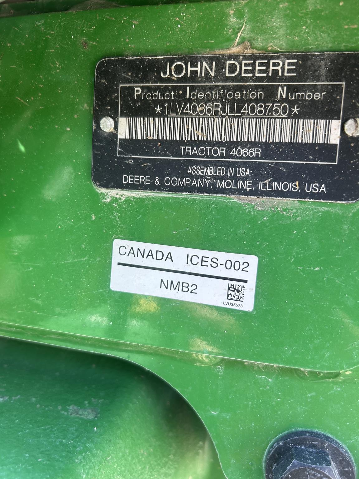 2020 John Deere 4066R Image