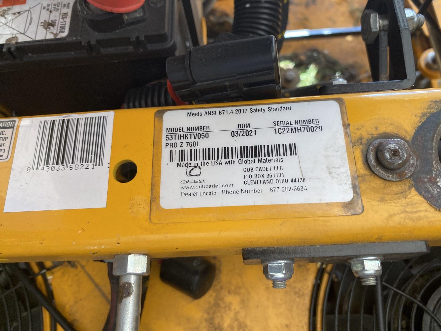 2021 Cub Cadet Pro Z 760L Image