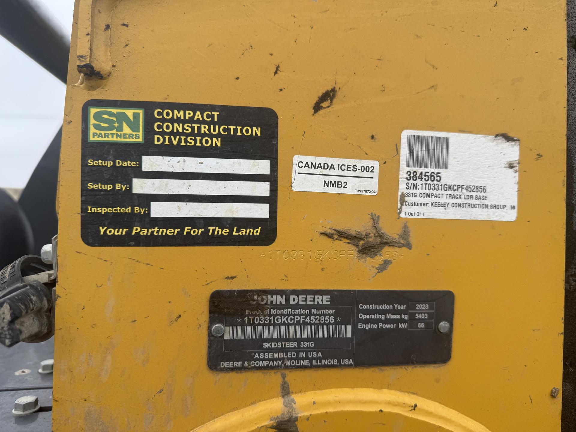 2023 John Deere 331G Image