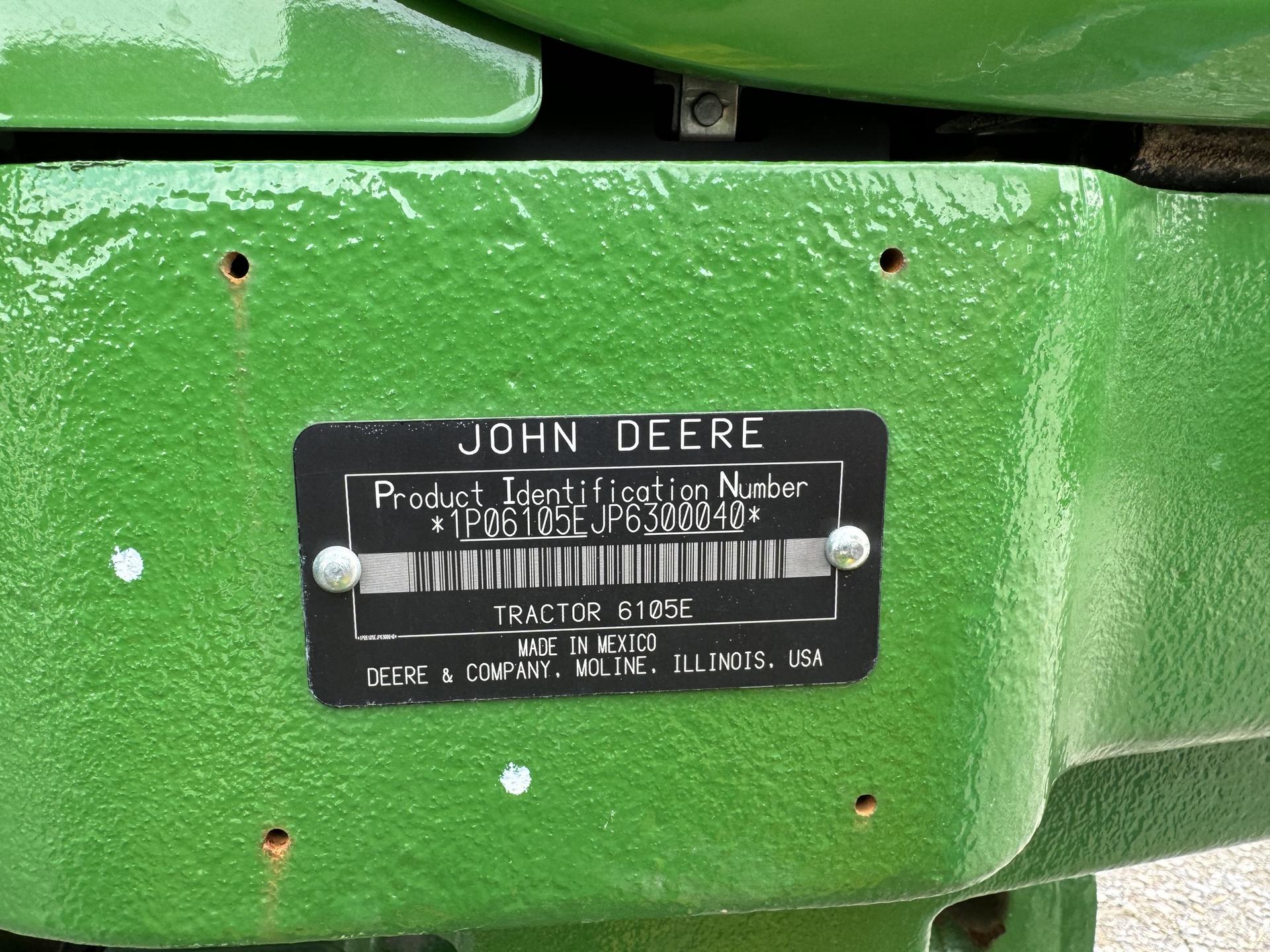 2024 John Deere 6105E Image