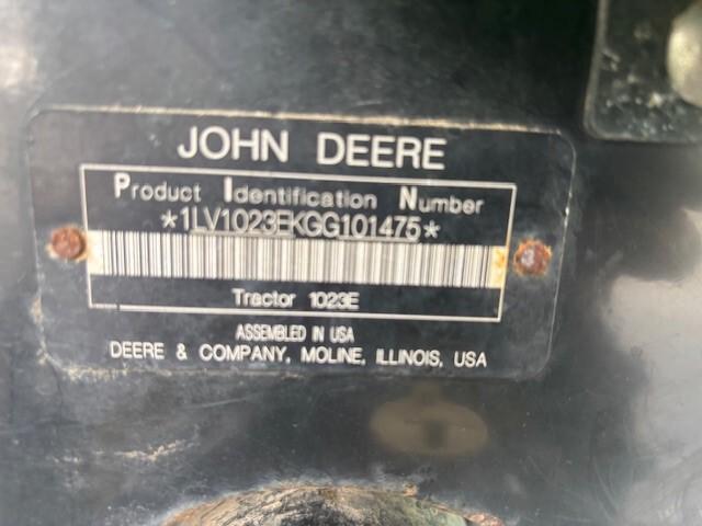 2016 John Deere 1023E Image