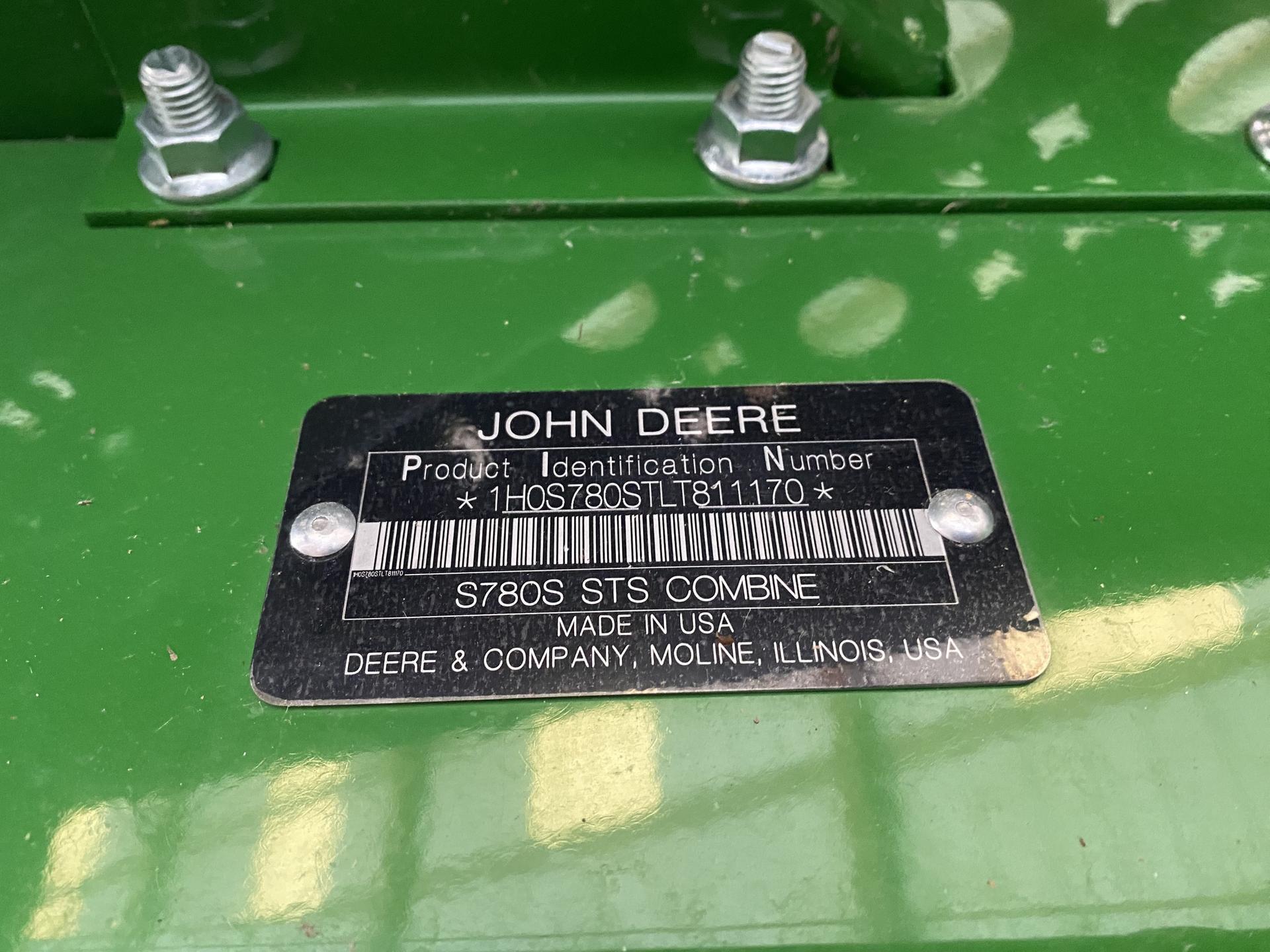 2020 John Deere S780 Image