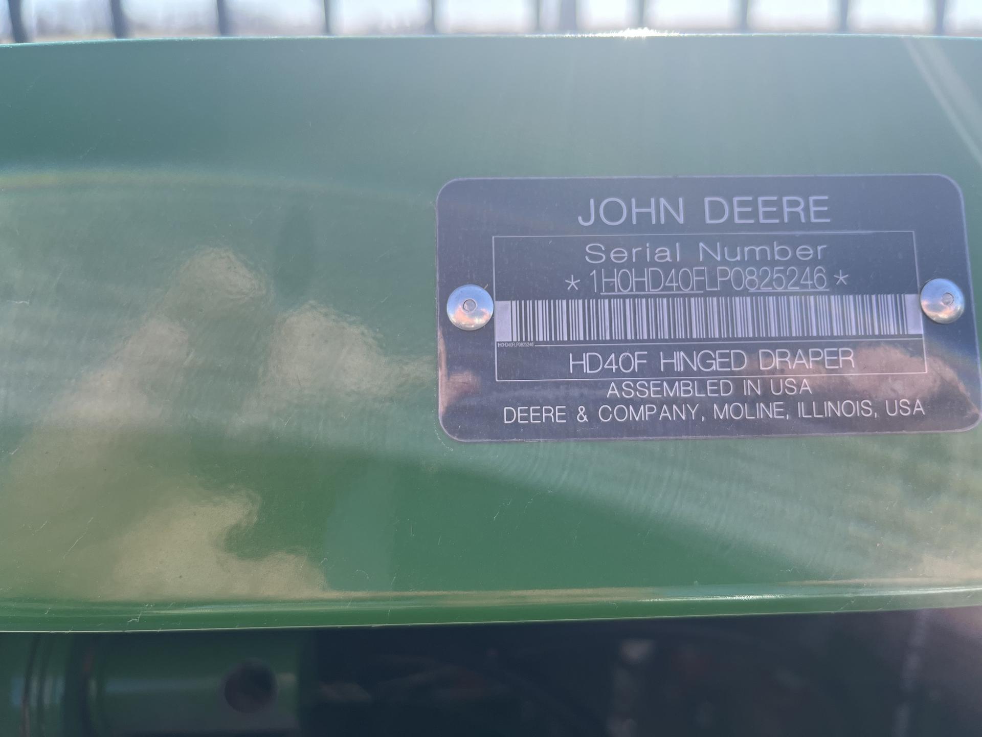 2023 John Deere HD40F Image