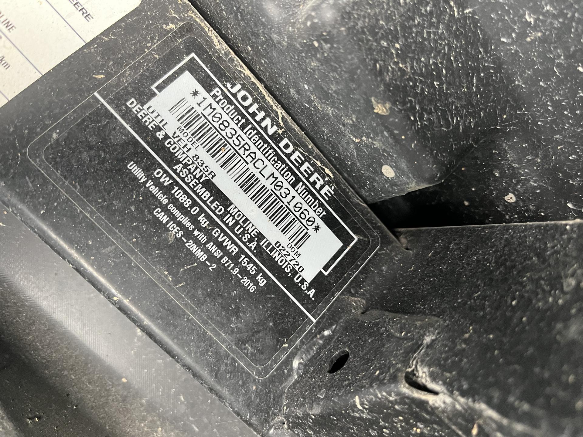 2020 John Deere XUV 835R Image