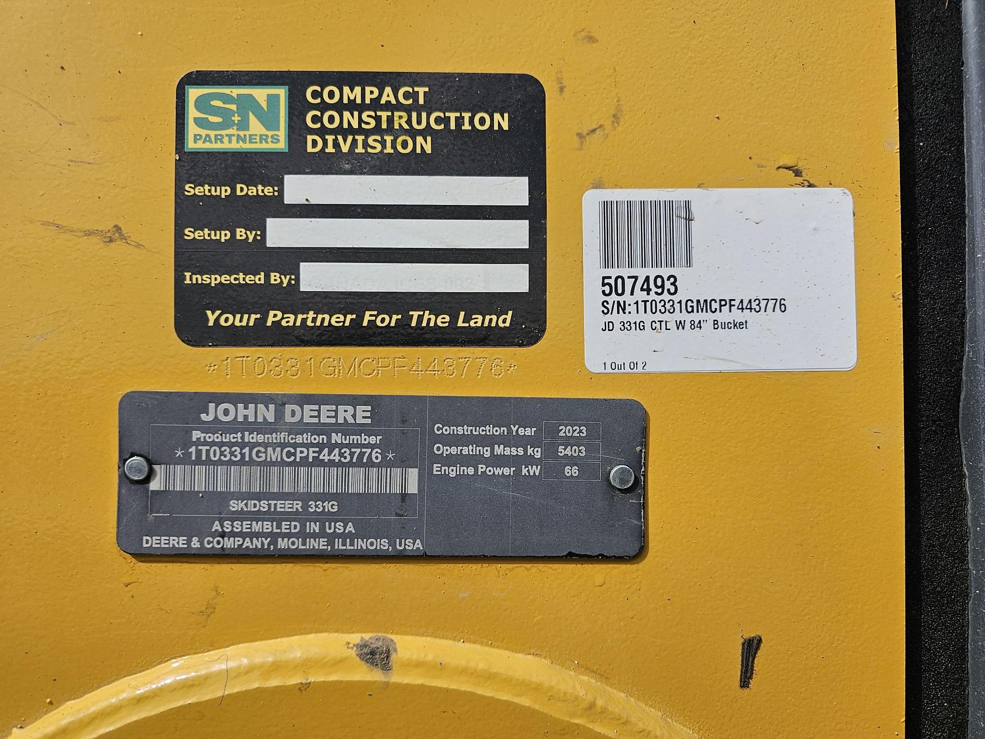 2023 John Deere 331G Image