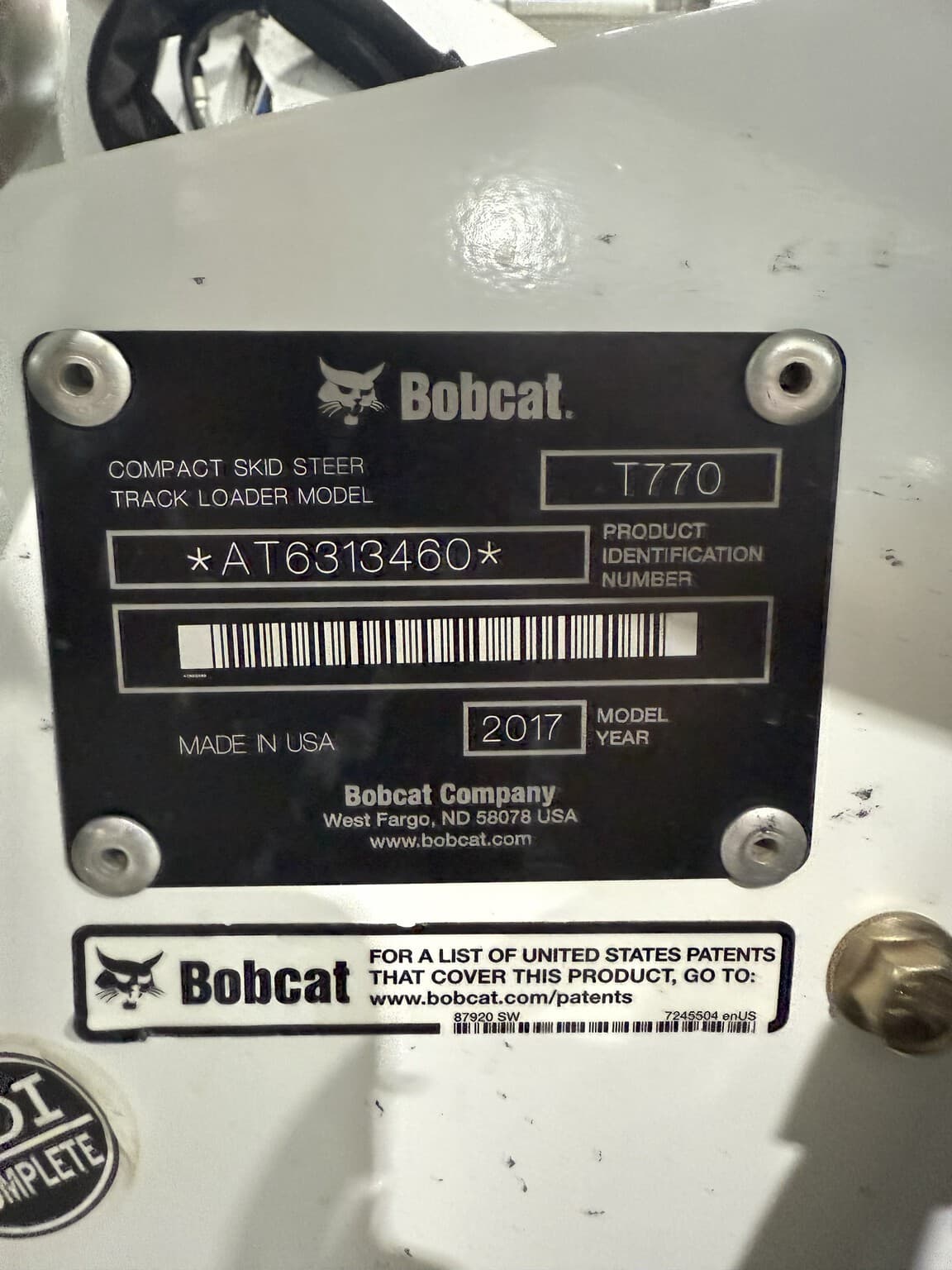 2017 Bobcat T770 Image