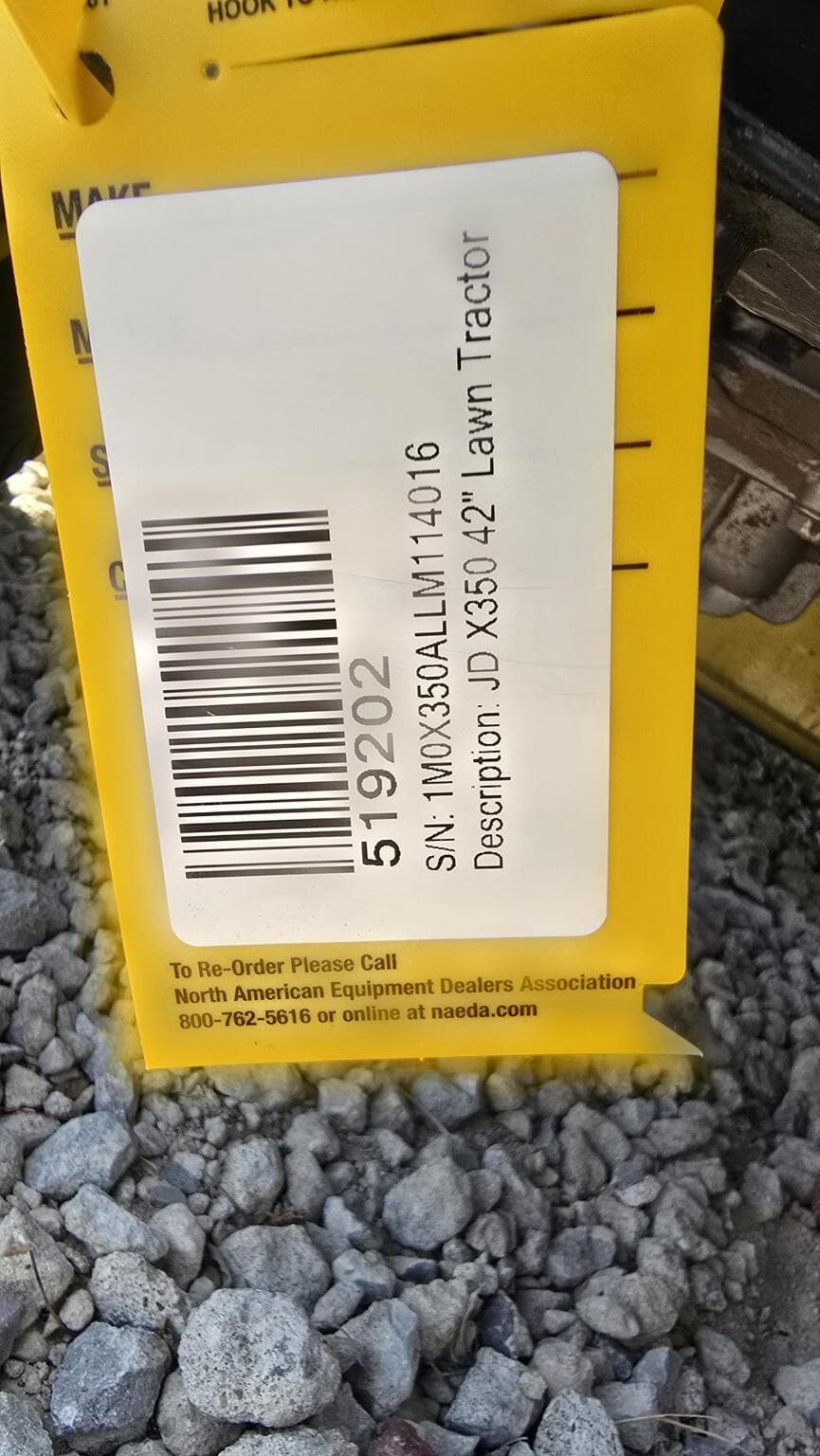 2021 John Deere X350 Image
