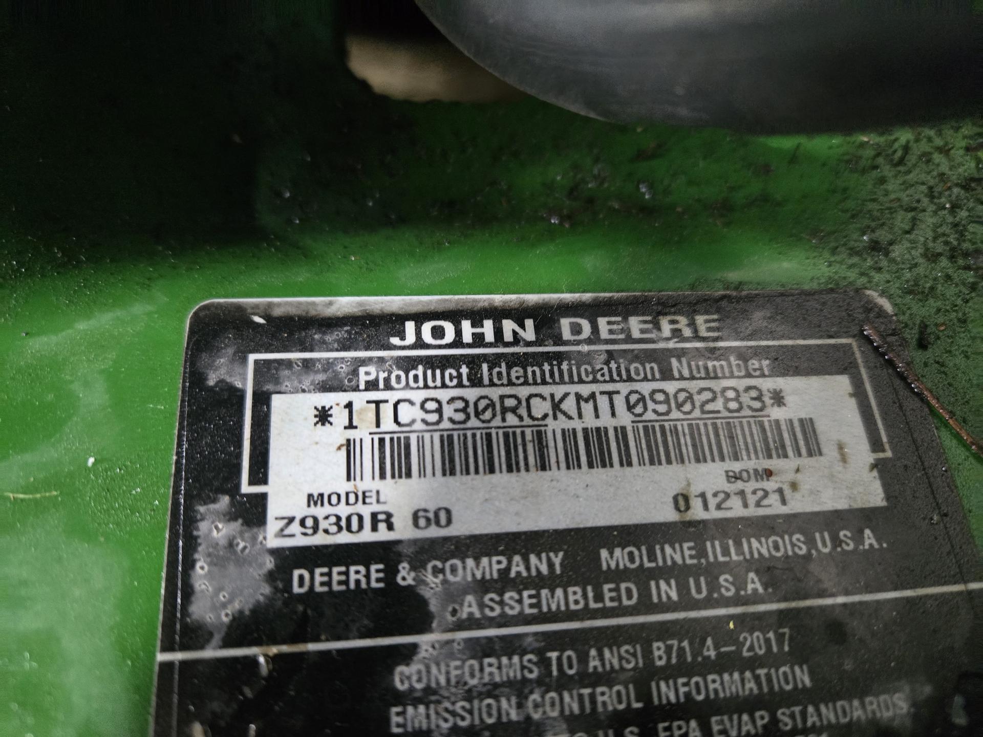 2021 John Deere Z930R Image