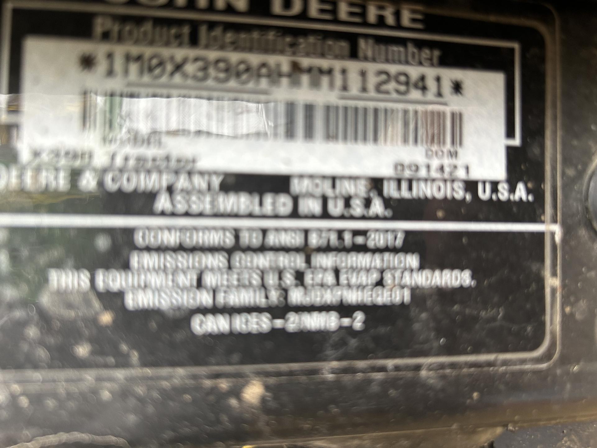 2021 John Deere X390 Image