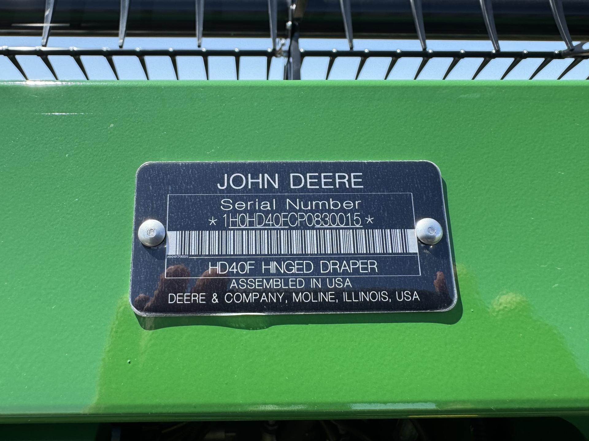 2024 John Deere HD40F Image