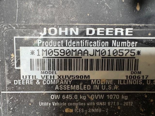 2018 John Deere XUV590M Image