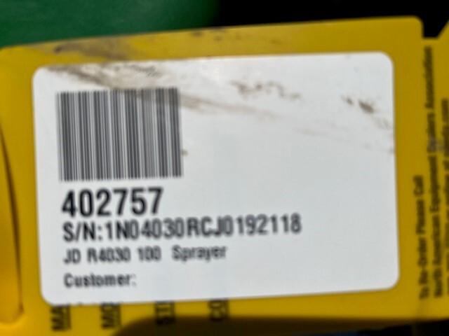 2019 John Deere R4030 Image