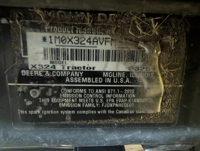 2015 John Deere X324 Image