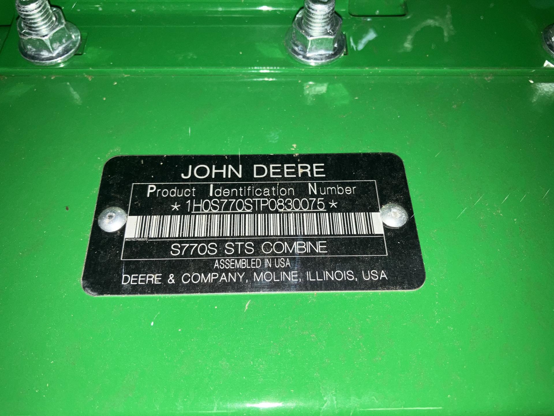 2024 John Deere S770 Image