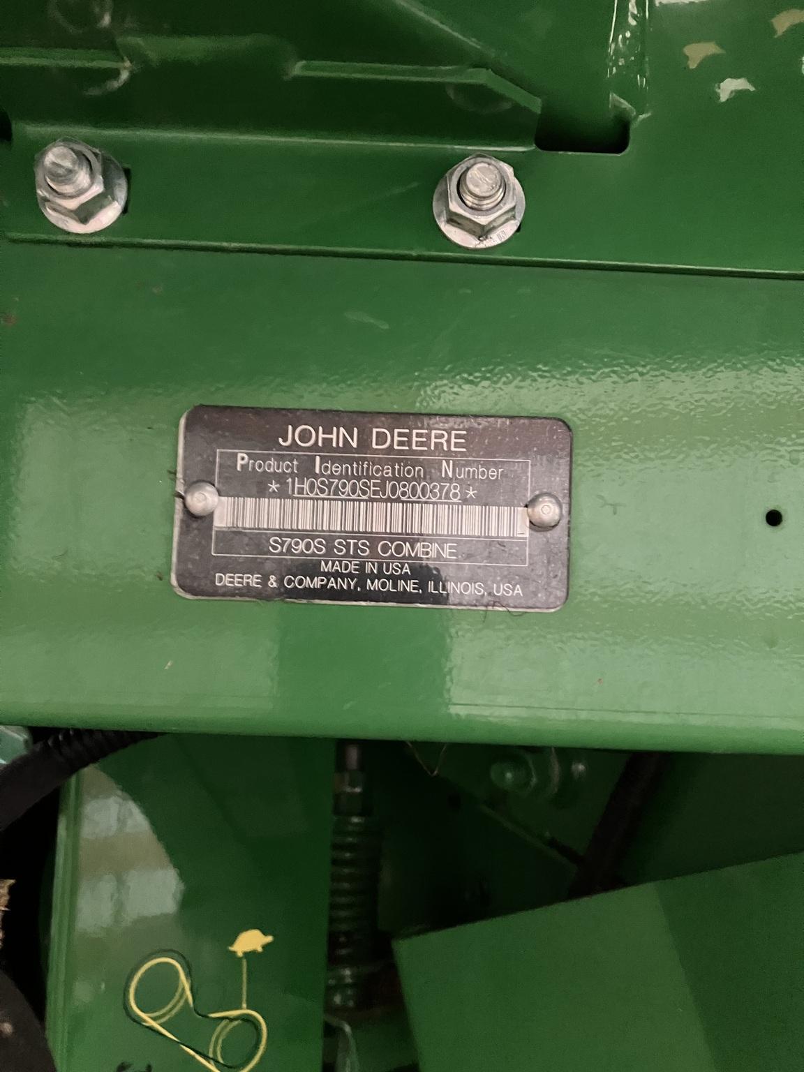 2018 John Deere S790 Image