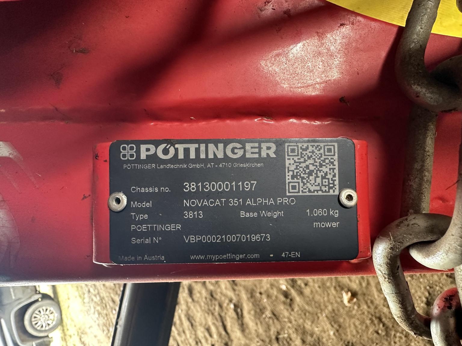 2022 Pottinger NOVACAT 351 ALPHA MOTION PRO Image