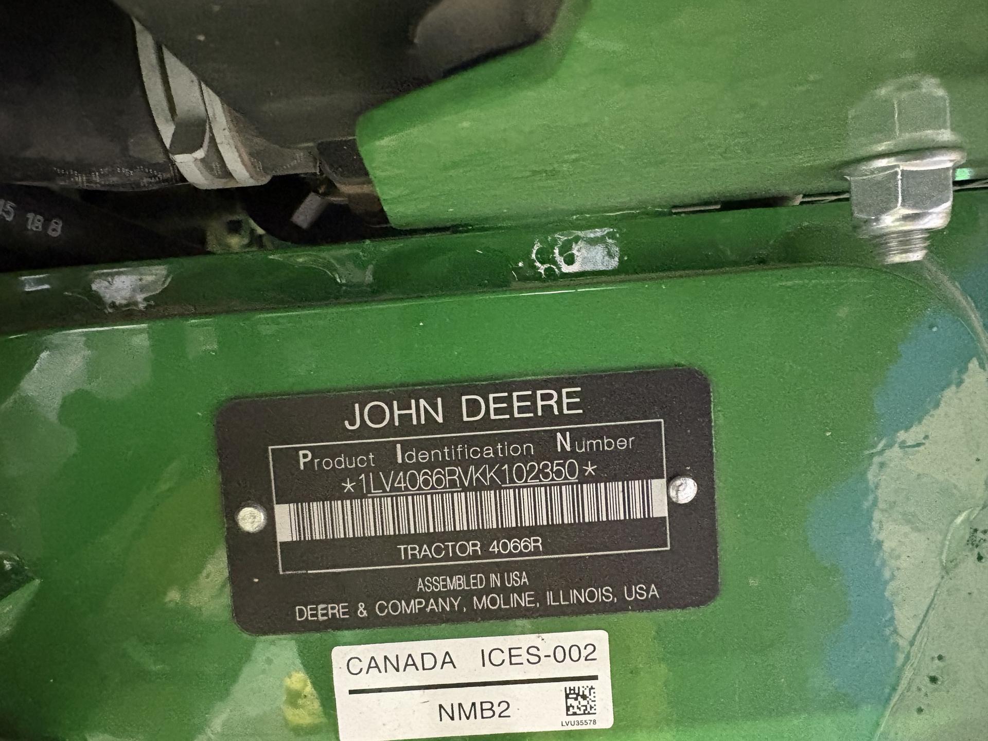 2019 John Deere 4066R Image