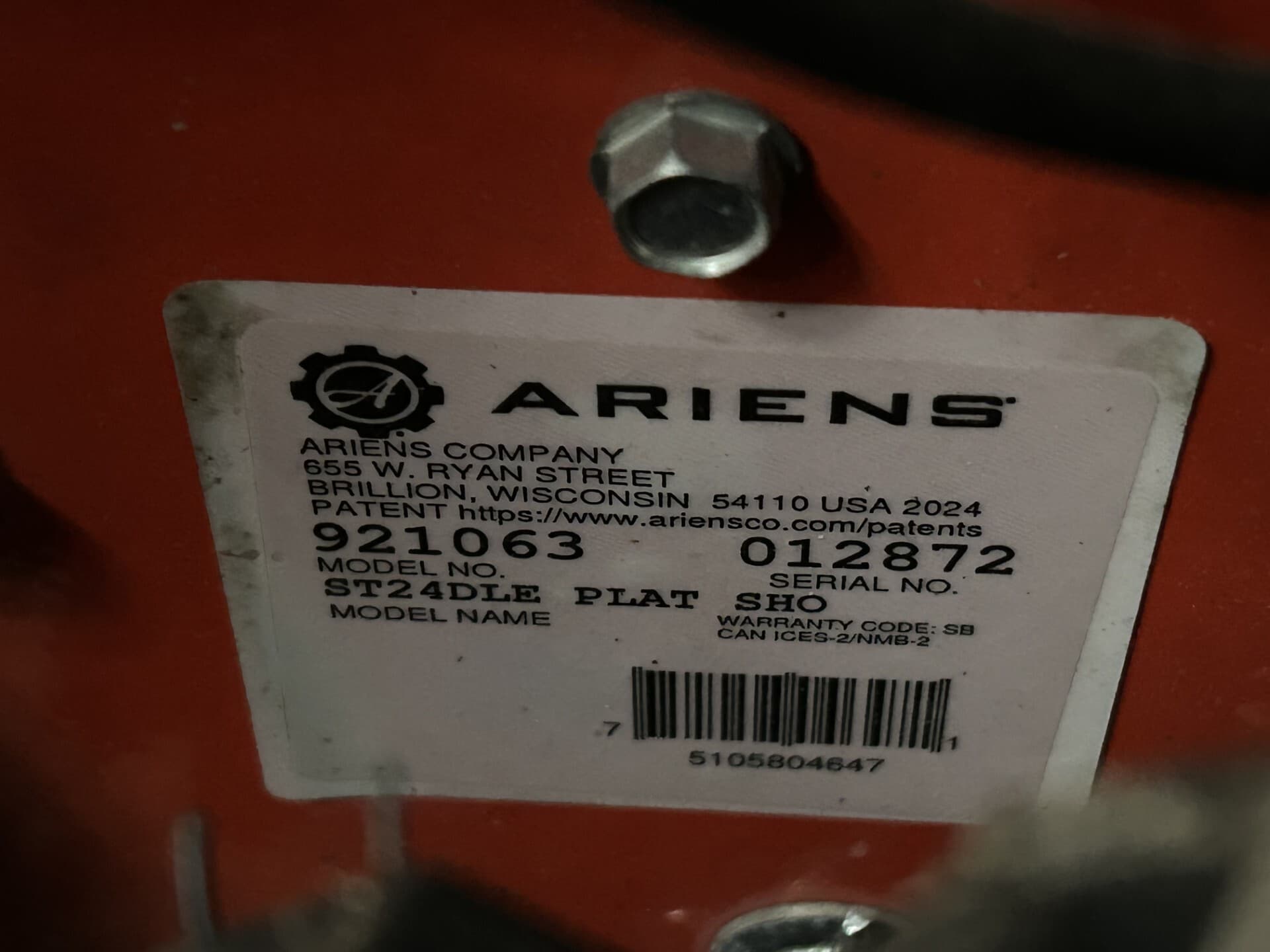2024 Ariens 921063 Image