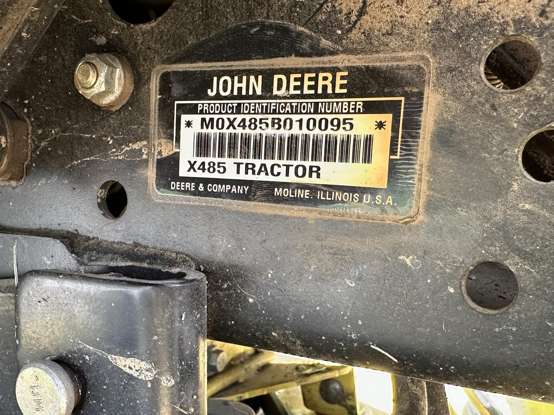 2002 John Deere X485 Image