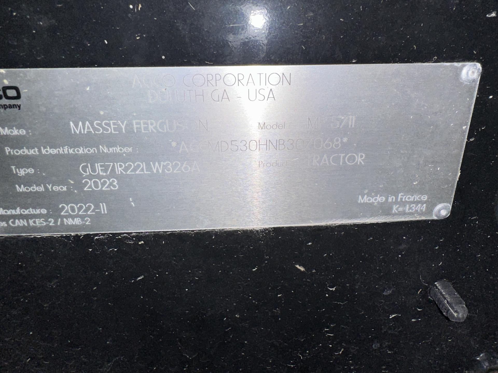 2023 Massey Ferguson 5711 Dyna4 Image