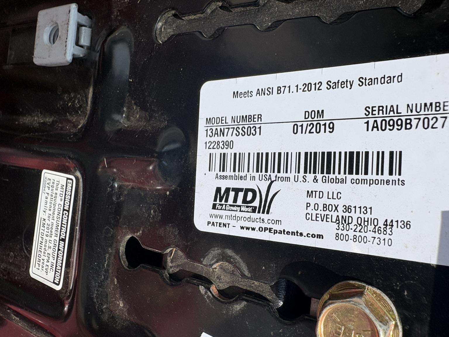 2019 Huskie LT4200 Image