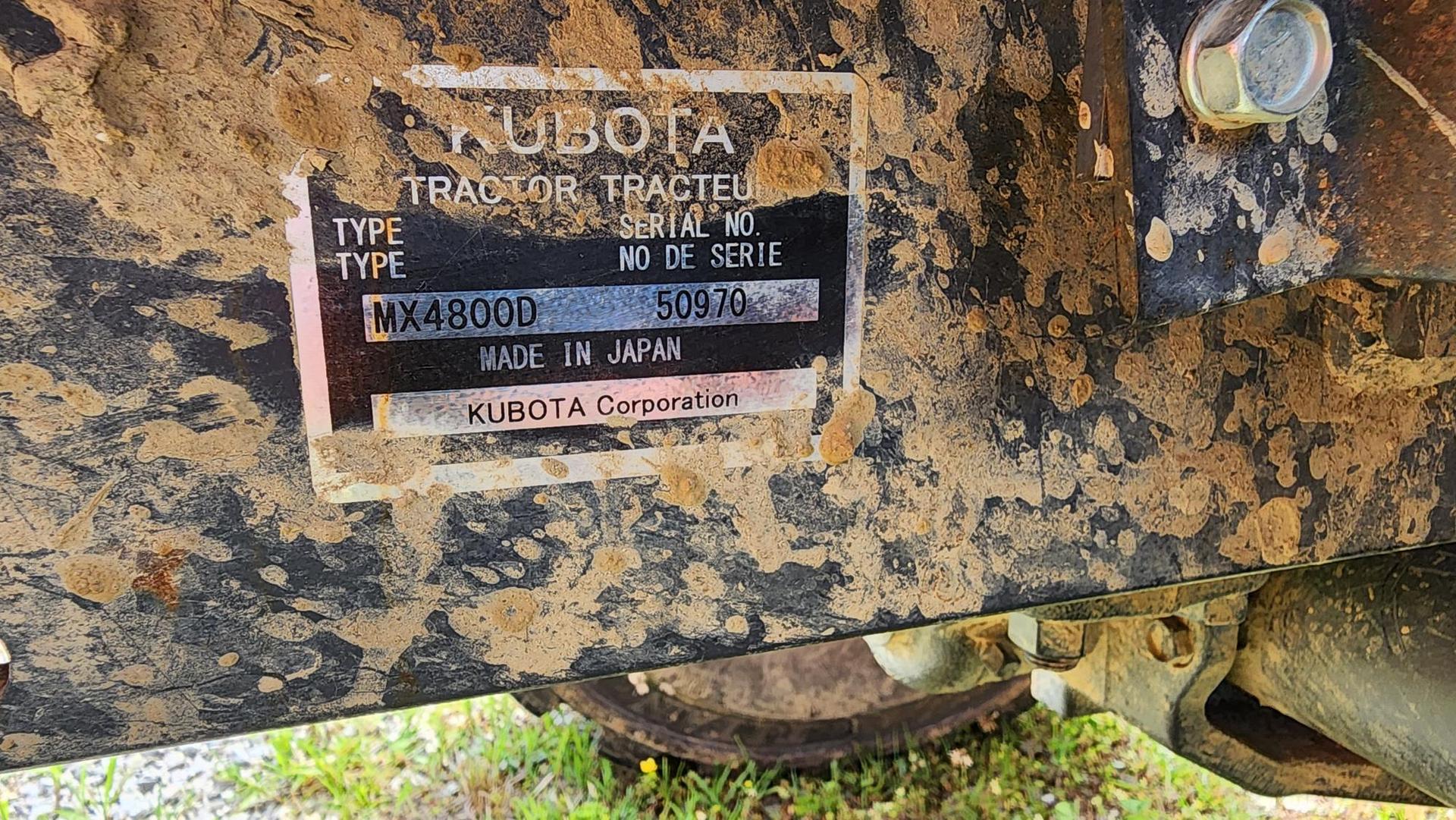 2017 Kubota MX4800 Image
