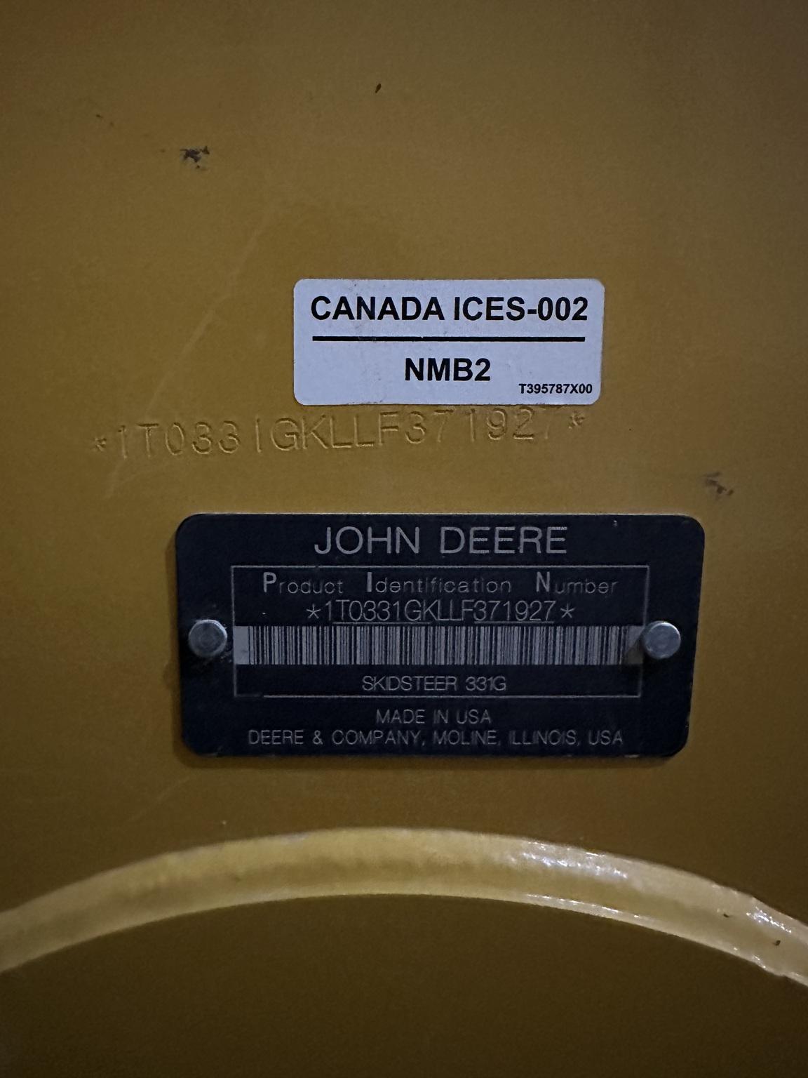 2020 John Deere 331G Image