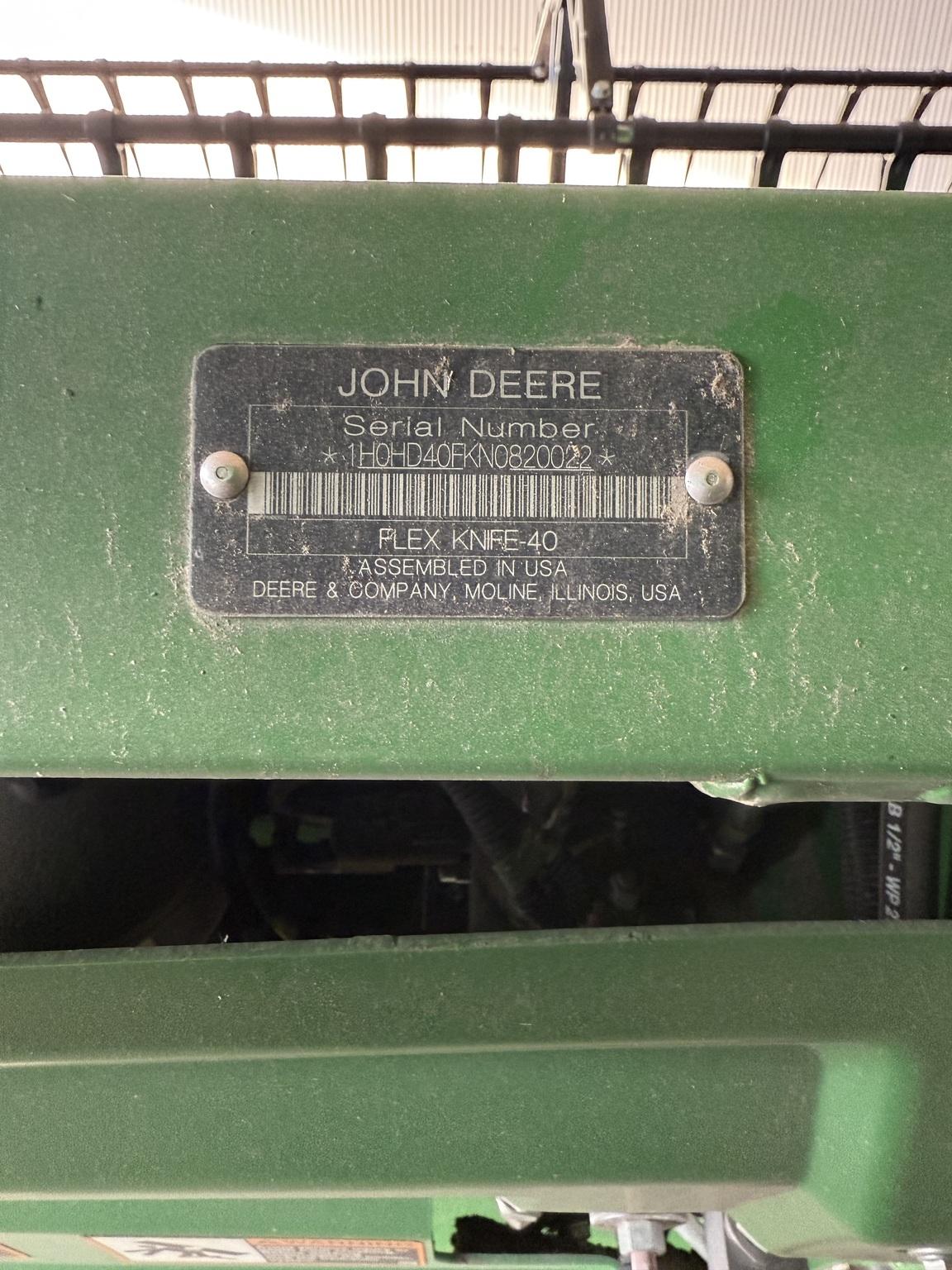 2022 John Deere HD40F Image