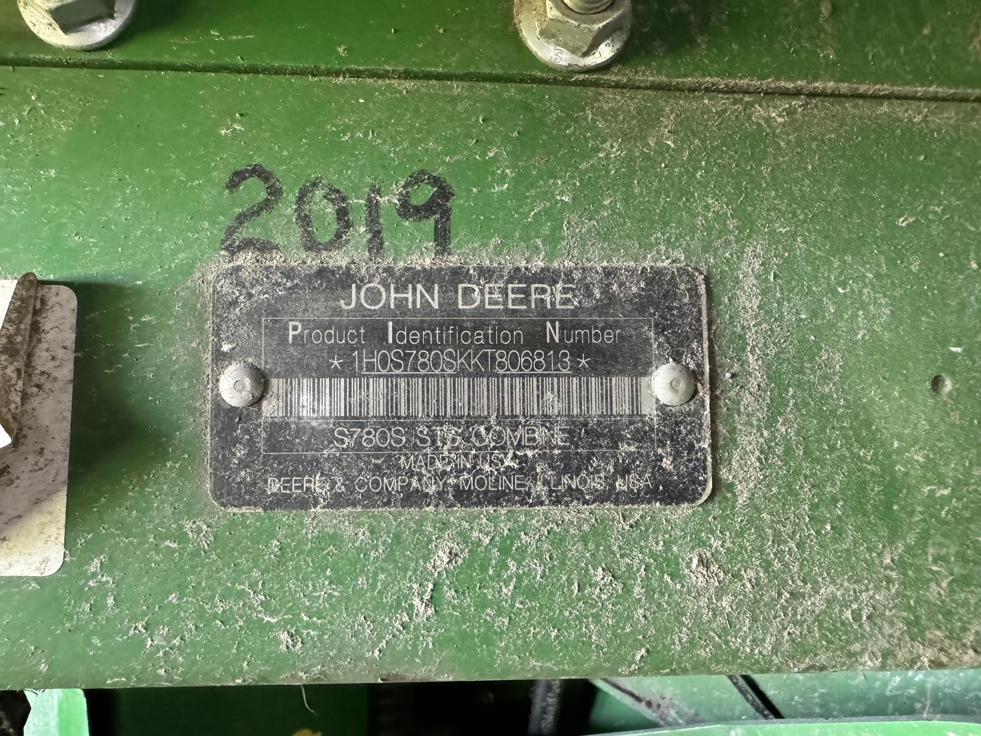 2019 John Deere S780 Image