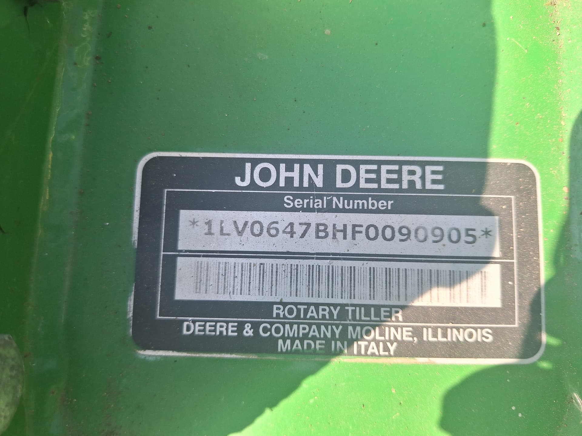 2015 John Deere 647  ROTARY TILLER Image