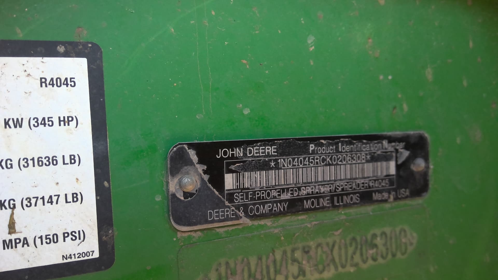 2020 John Deere R4045 Image