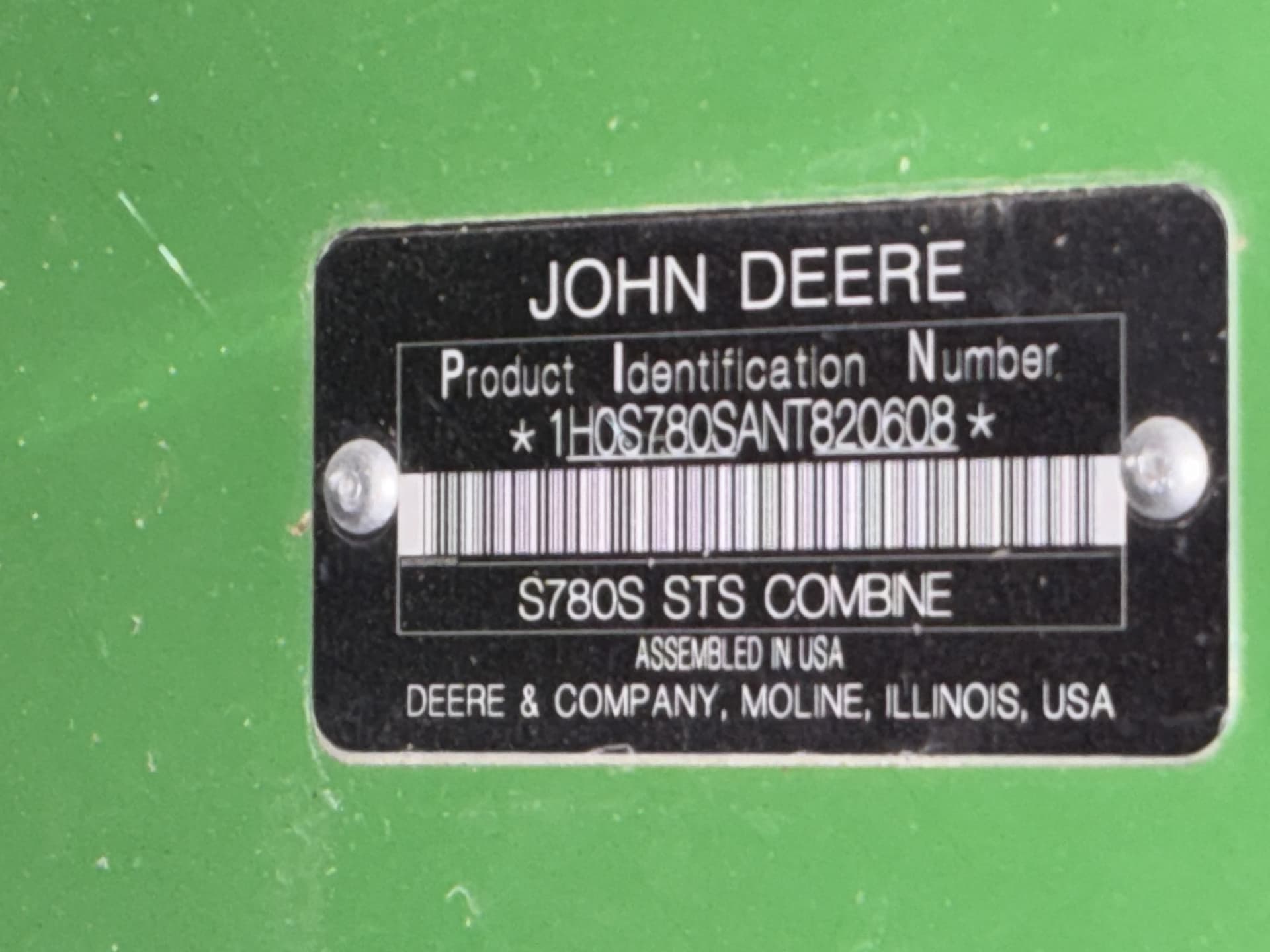 2022 John Deere S780 Image
