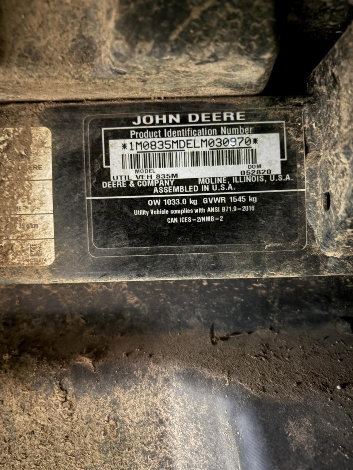 2020 John Deere XUV 835M Image