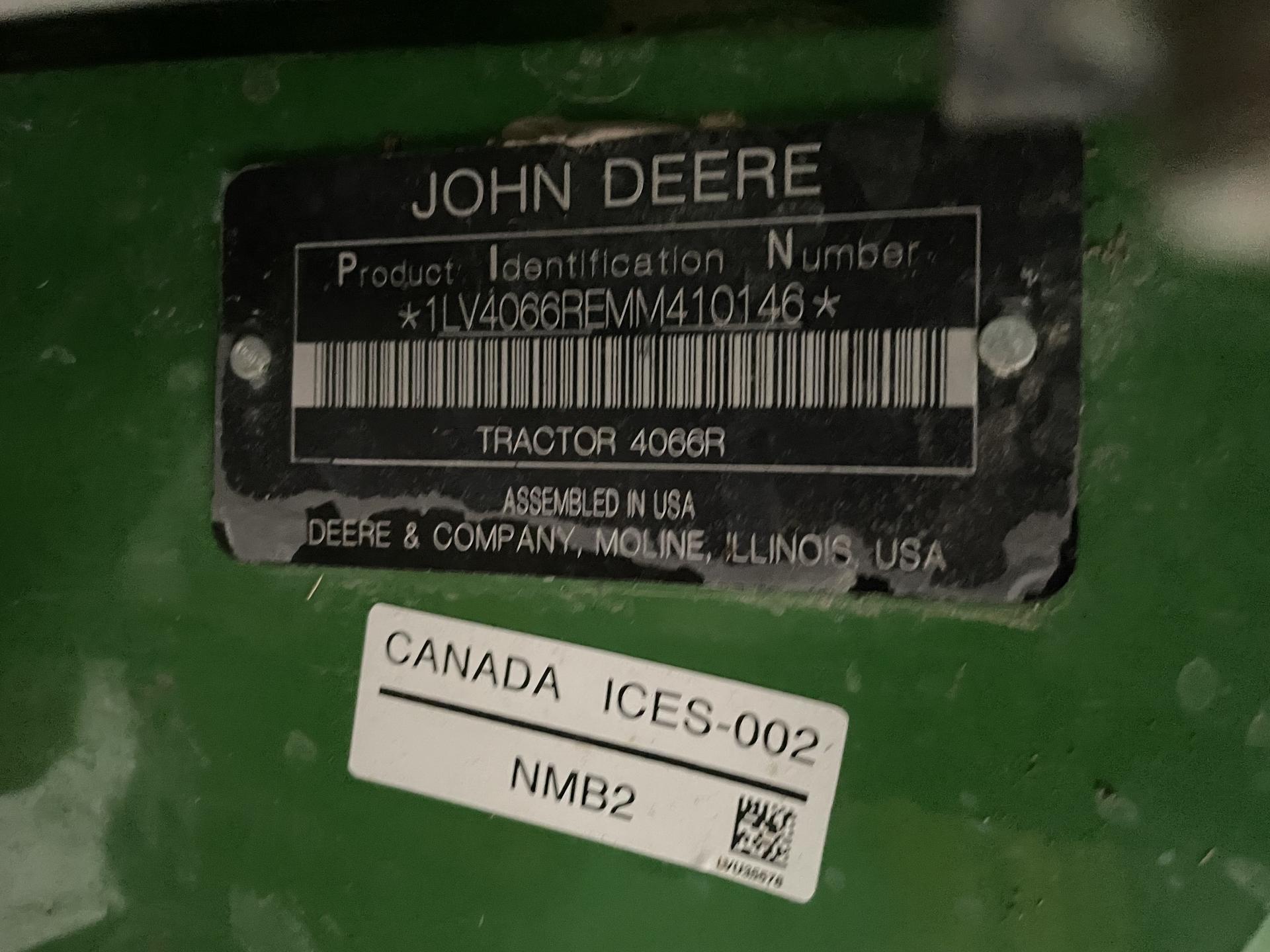 2021 John Deere 4066R Image