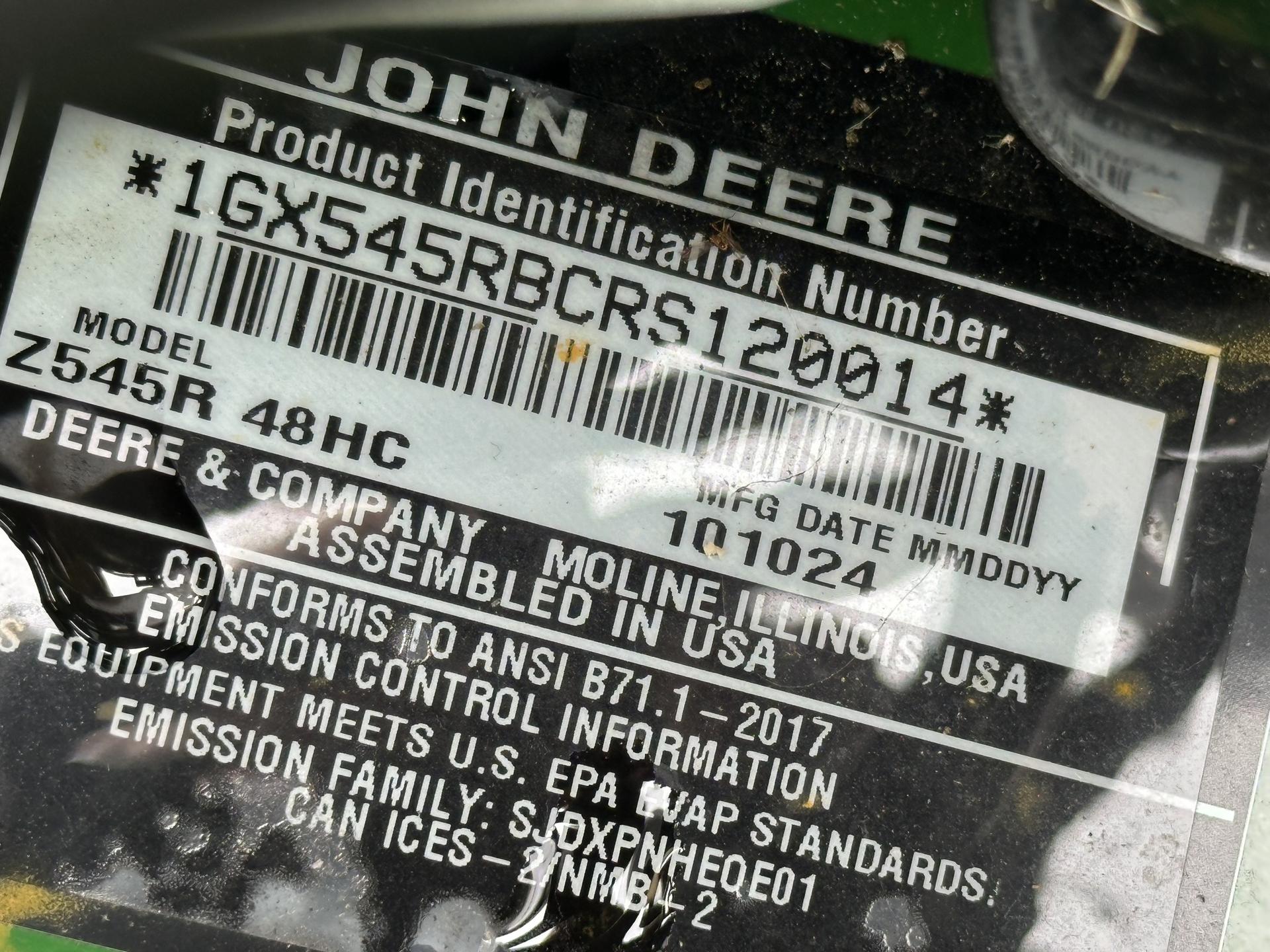 2025 John Deere Z545R Image