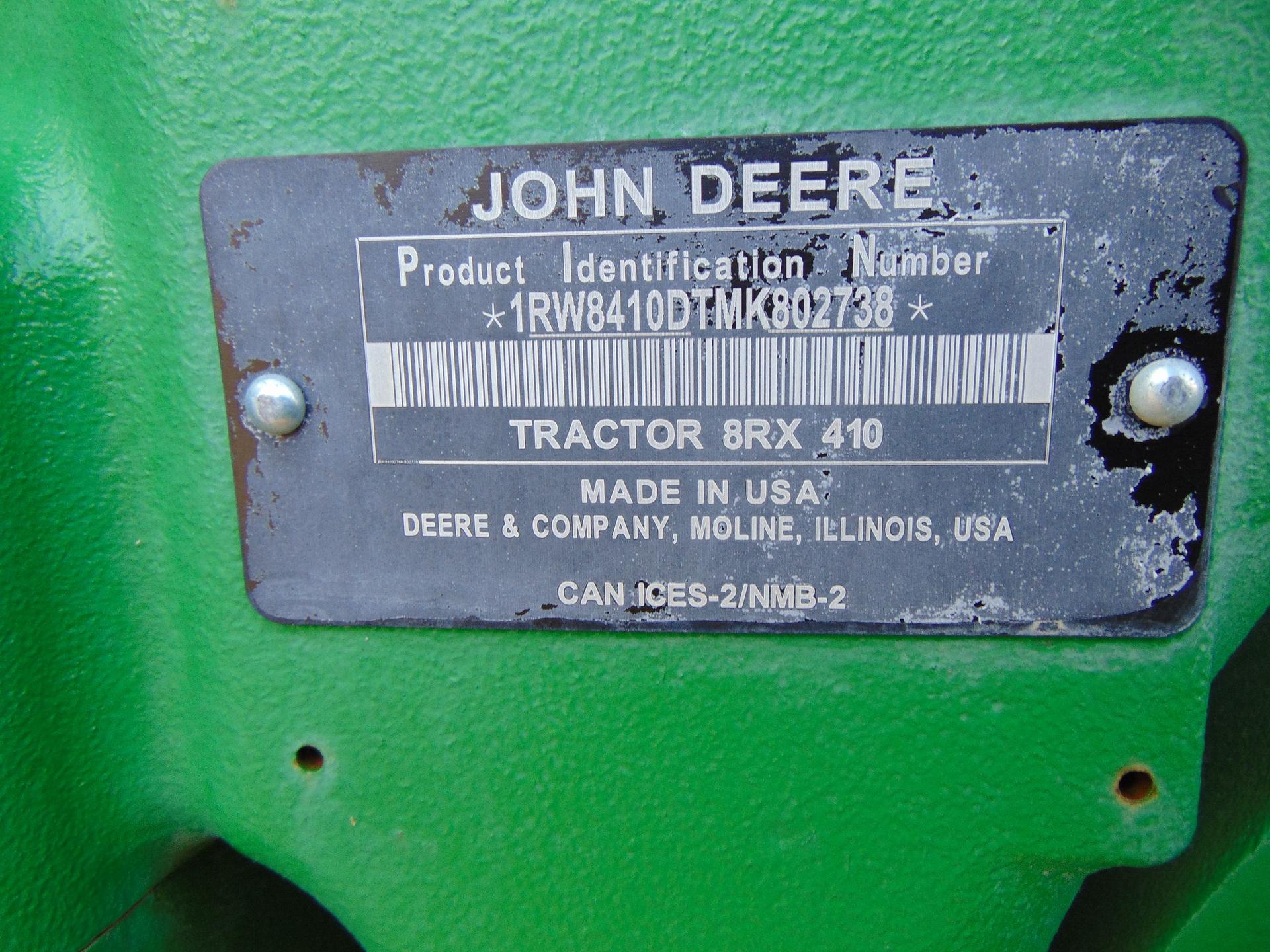 2021 John Deere 8RX 410 Image