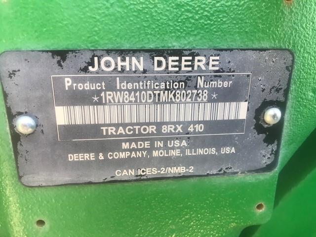 2021 John Deere 8RX 410 Image