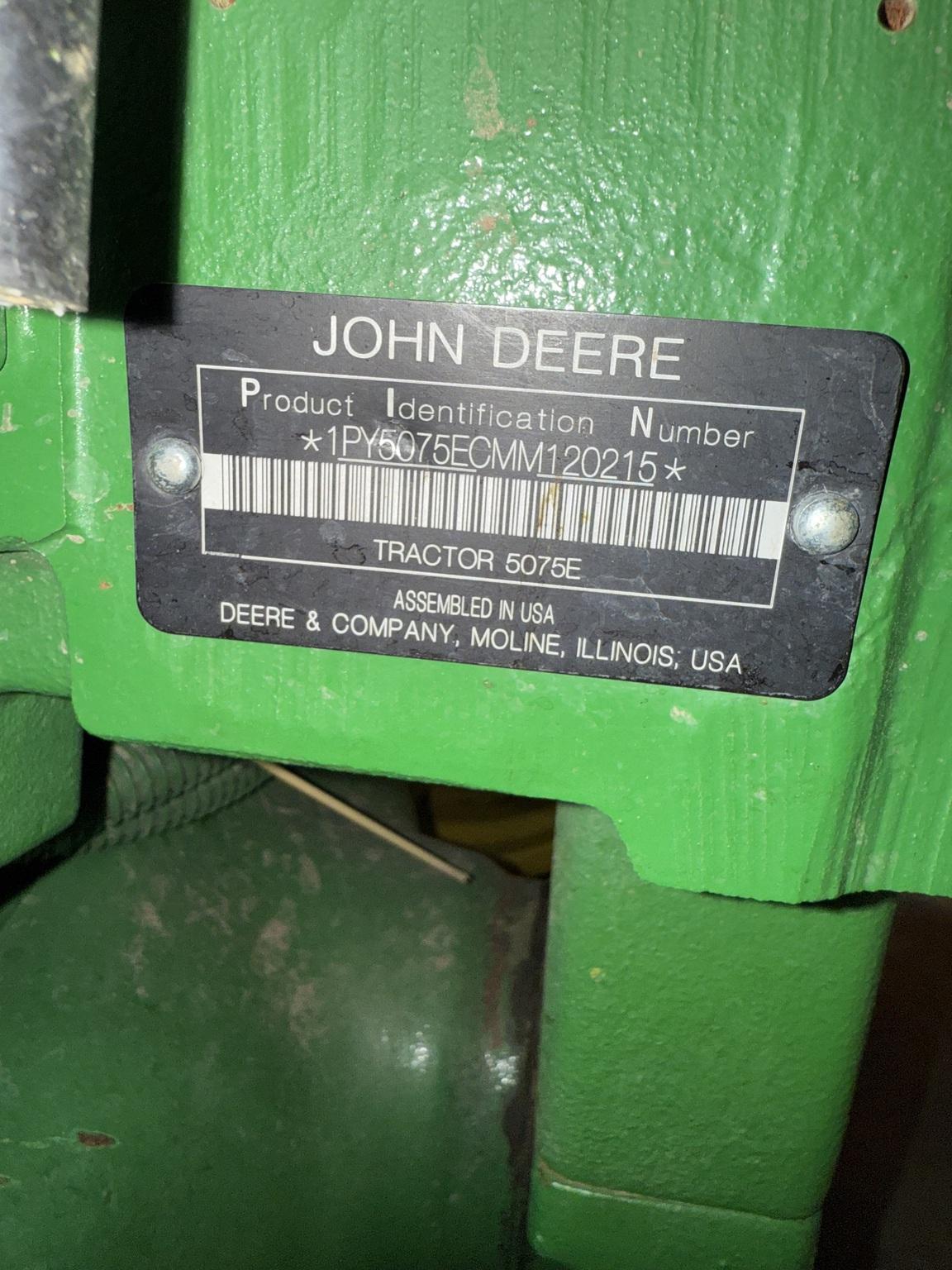2021 John Deere 5075E Image