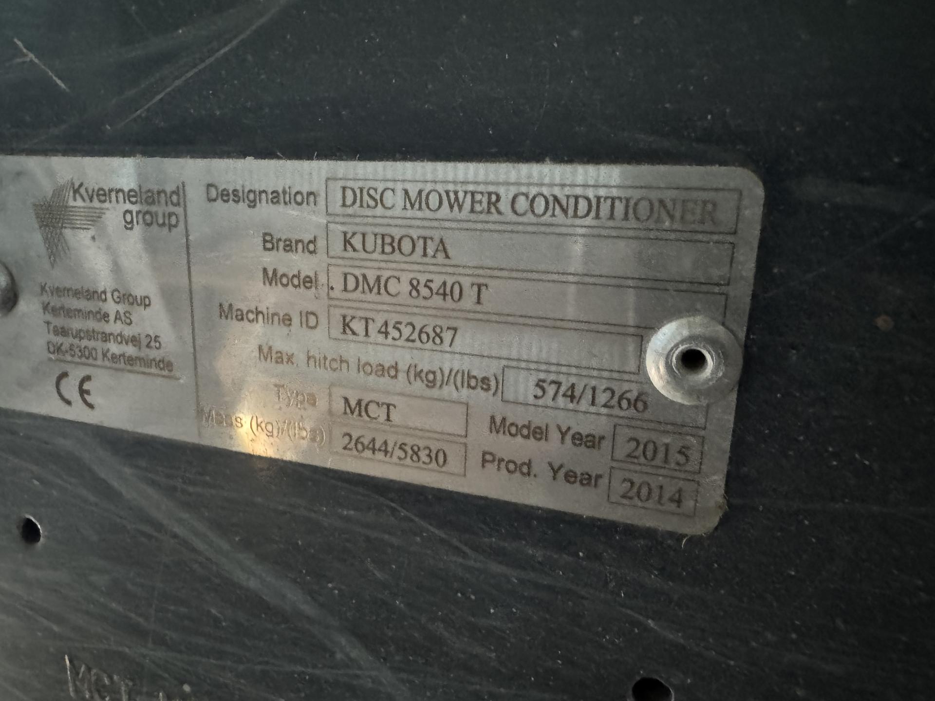 2015 Kubota DMC 8540T Image