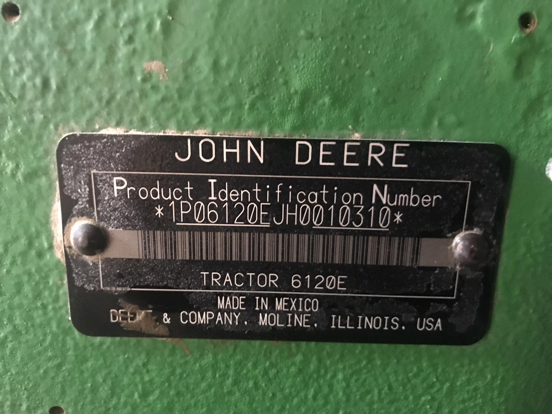 2017 John Deere 6120E Image