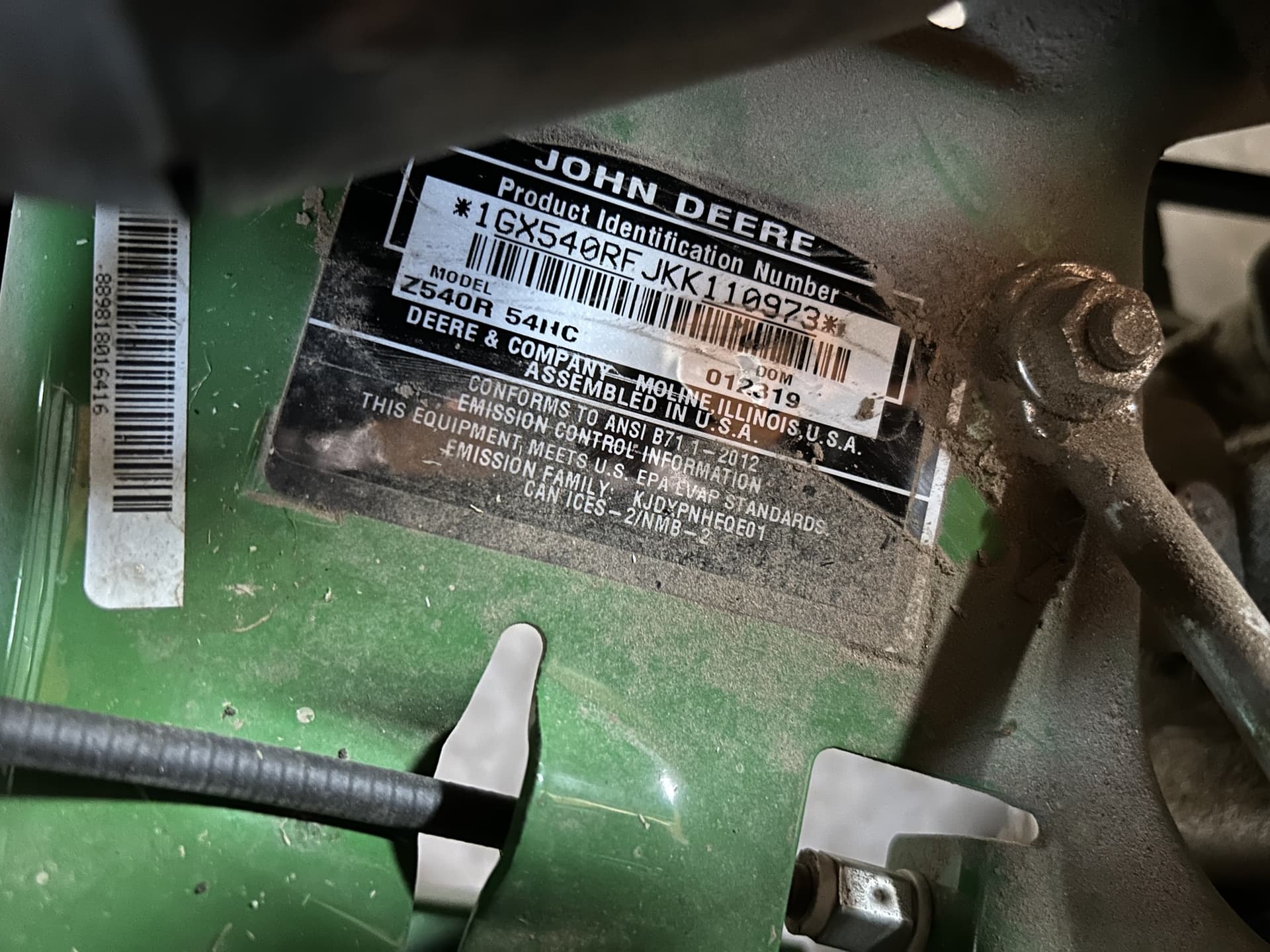 2019 John Deere Z540R Image
